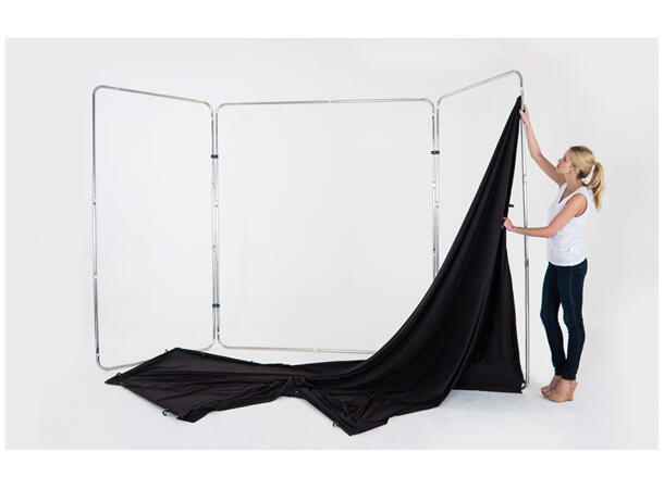 Manfrotto  Bakgrunn Panorama 4m Sort Sort bakgrunn 